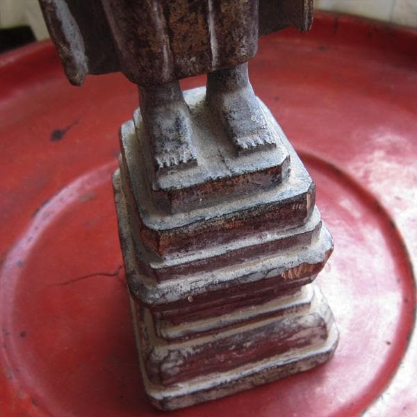 19世紀 タイの木製仏 立像 アンティーク