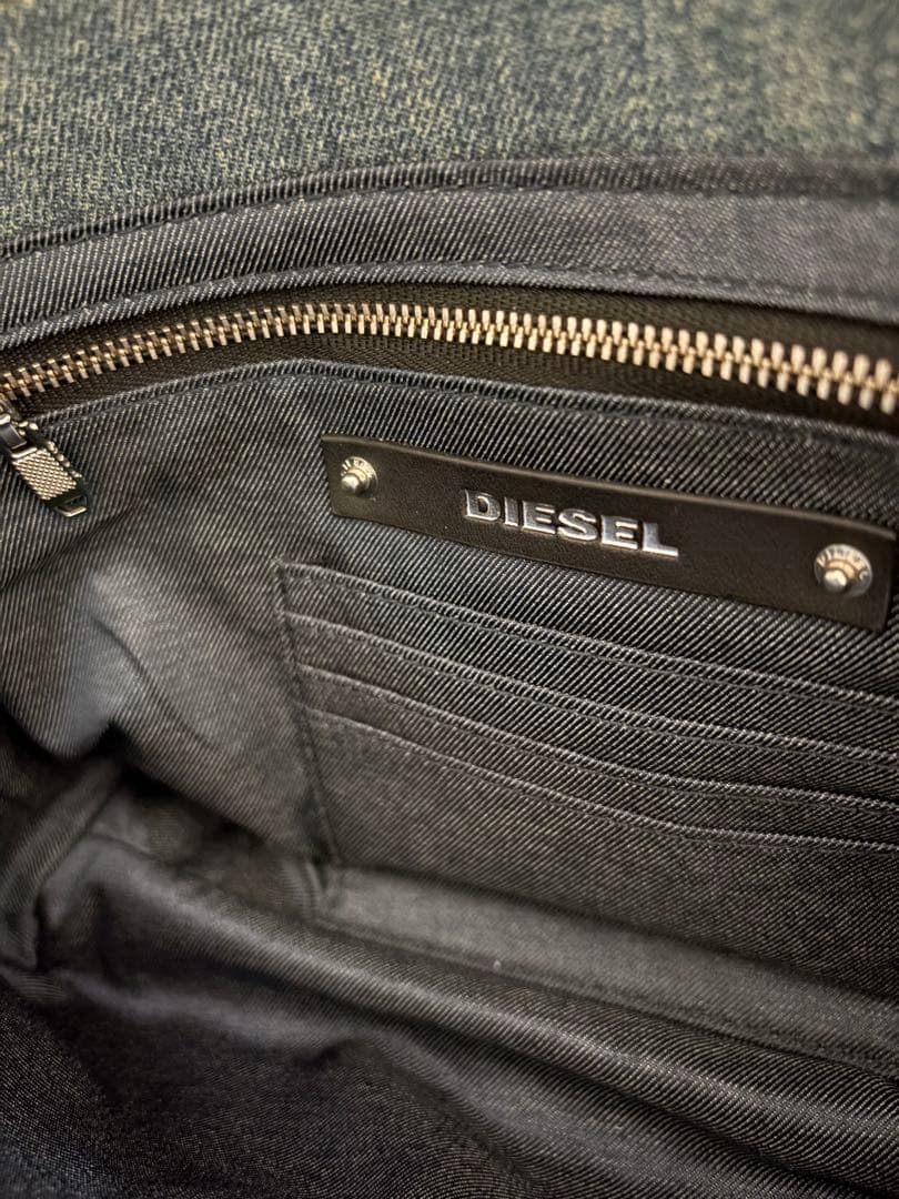 DIESEL デニム　キルティングショルダーバッグ