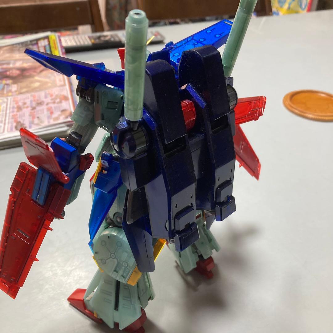MGZZ GUNDAM \"Ver.Ka\" 限定版クリアメカニカルコアメッキ風塗装
