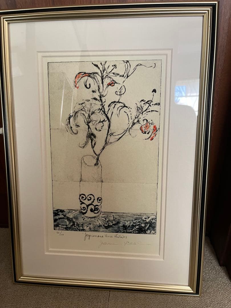 ジョアン アイザック版画 繊細なタッチで草花の儚い美しさを描く