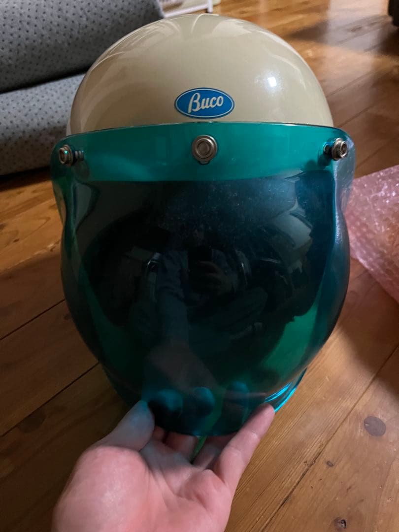 観賞用推奨Buco Baby Buco ヘルメット M/Lサイズシールド二つ付き