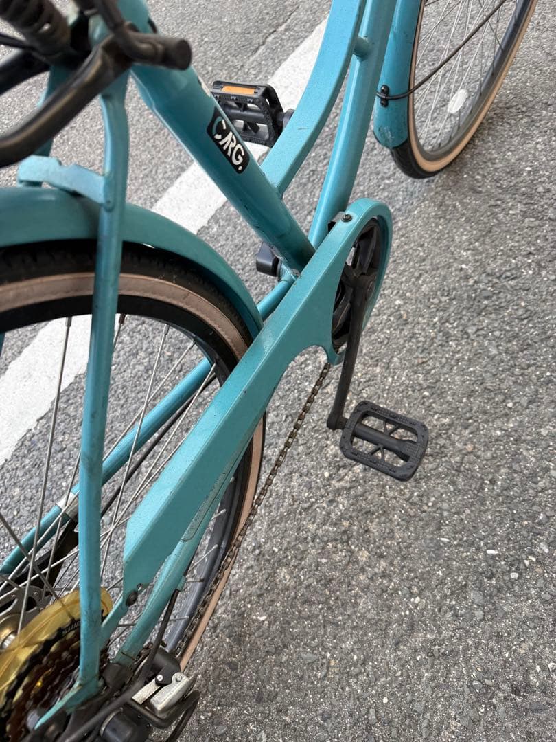 154 自転車 大阪市 【引取り限定】 美品 27インチ 変速付き - メルカリ