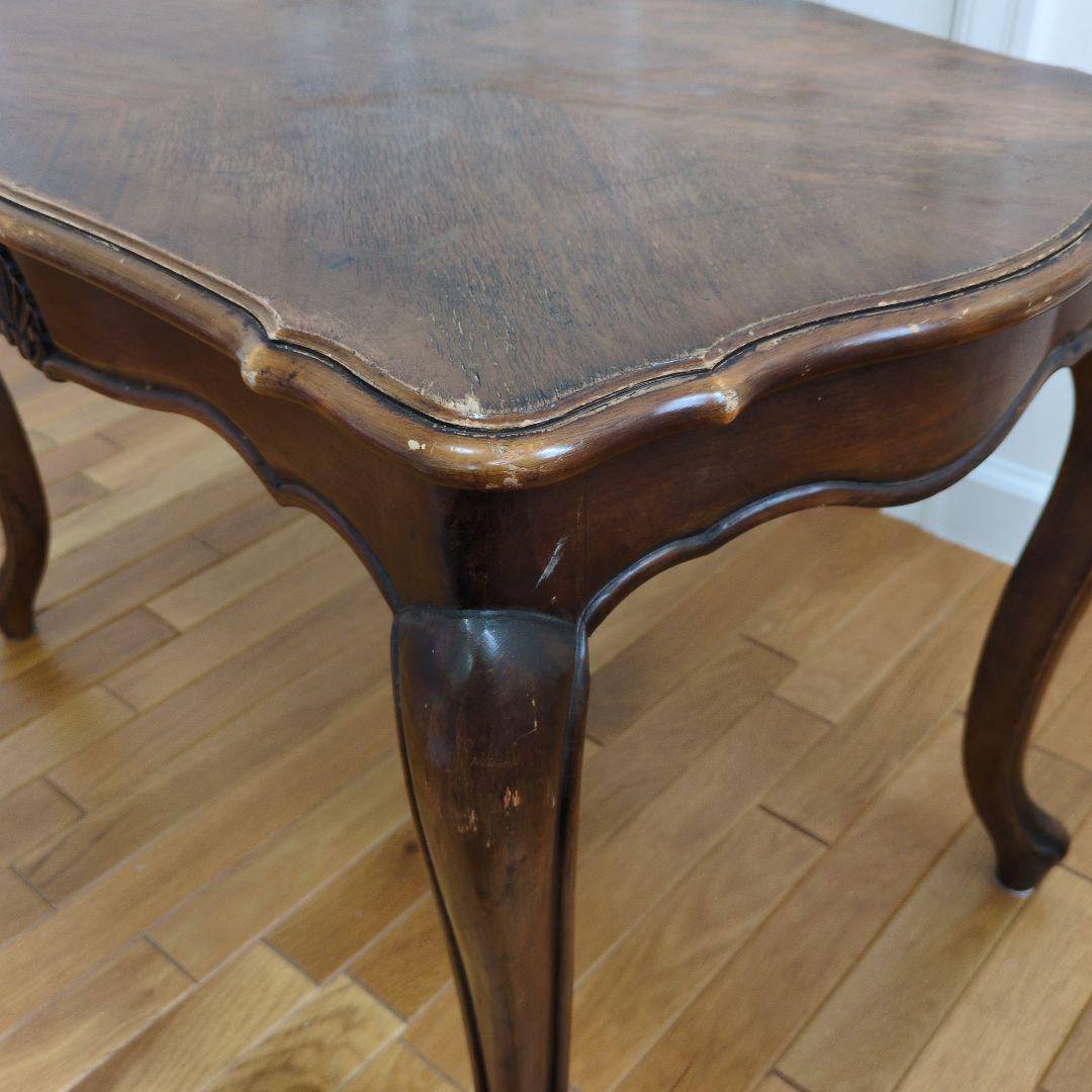 送料はこちら持ち☆】アンティーク木製クラッシックテーブル エレガント