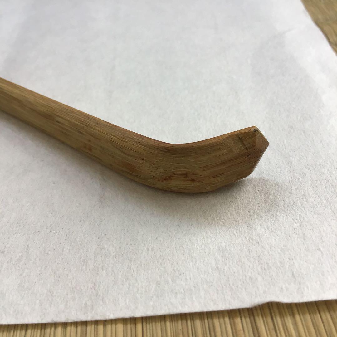 茶道具 茶杓 銘:蟬時雨 十一代松尾宗倫作 葆光斎書付 共