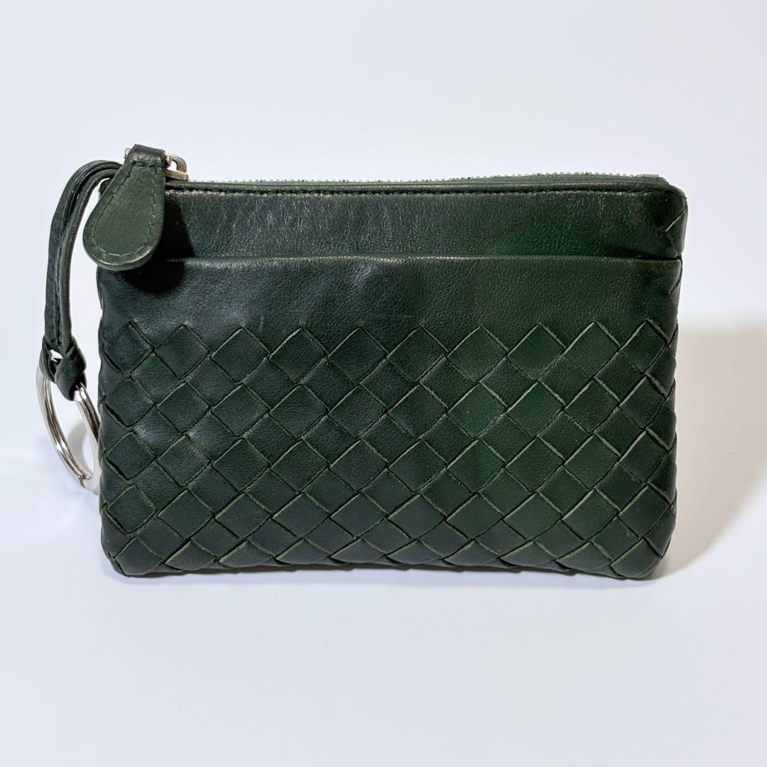 希少 ボッテガヴェネタ ケース キーリング イントレチャート 編み込み