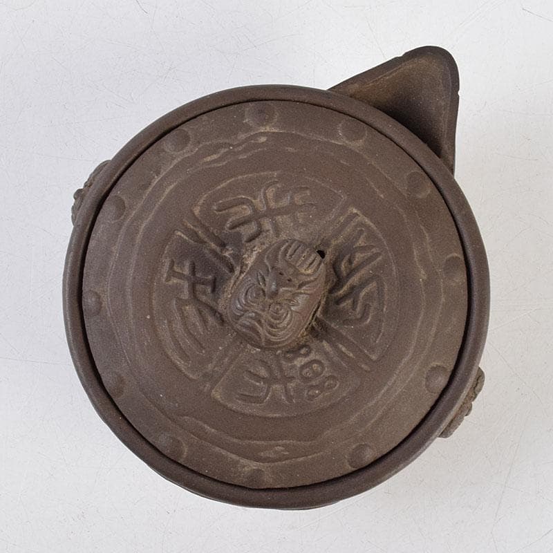 中国 紫砂 朱泥 漢詩人物文 宝瓶 急須 茶壷 C R9477