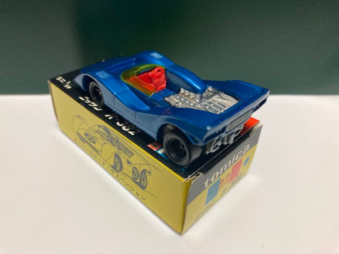 トミカ　No.22-1-1日本製　ニッサン　R-382 青色指定箱　入手難易度A