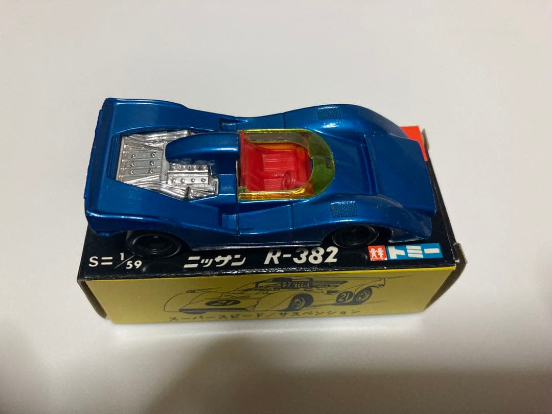 トミカ　No.22-1-1日本製　ニッサン　R-382 青色指定箱　入手難易度A