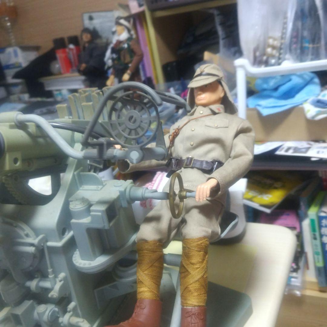 日本対空機関砲(鹵獲ボフォース対空砲)フィギュア 1/6スケール 日本兵付属