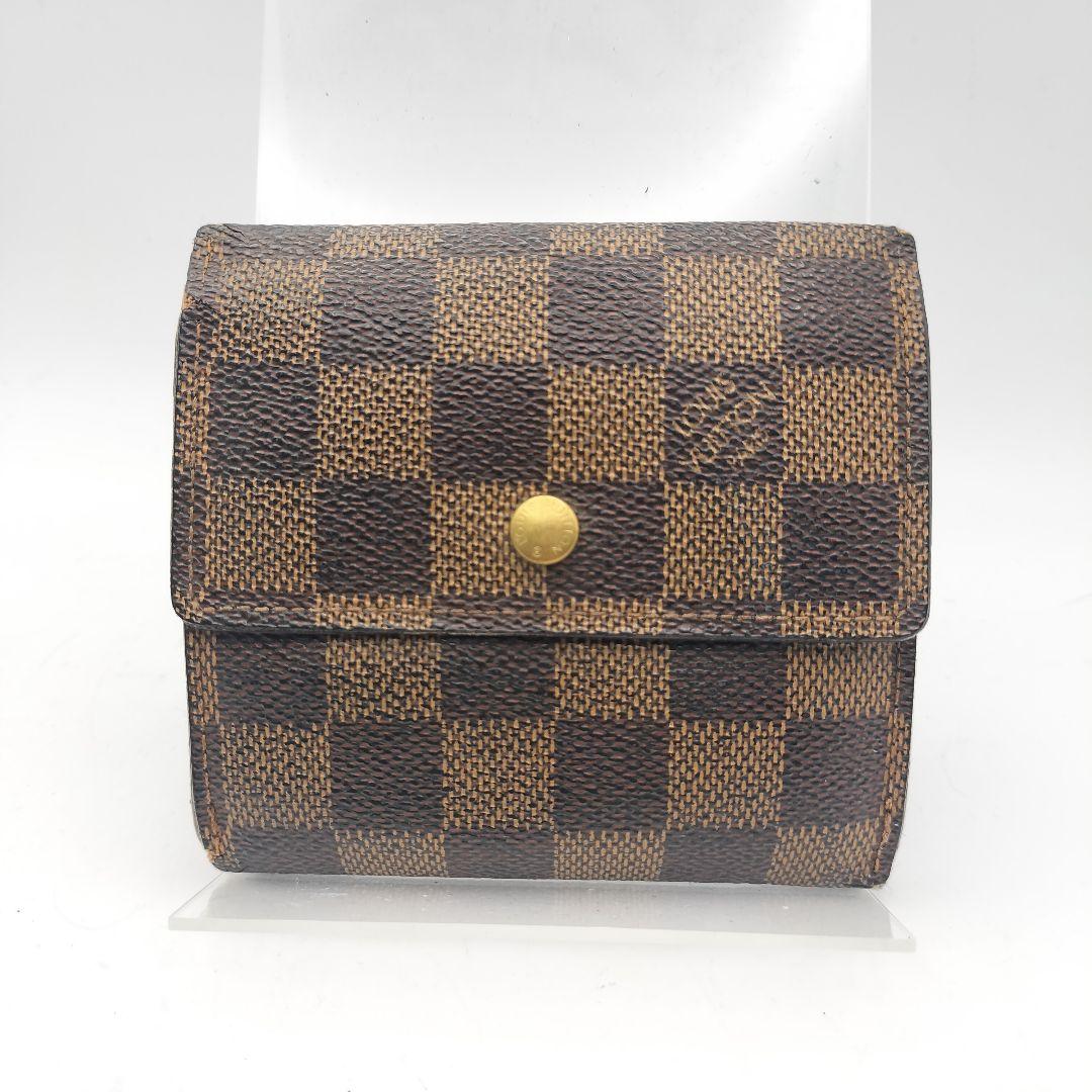 ルイヴィトン 折財布 財布 ダミエ エベヌ ポルトモネビエカルト