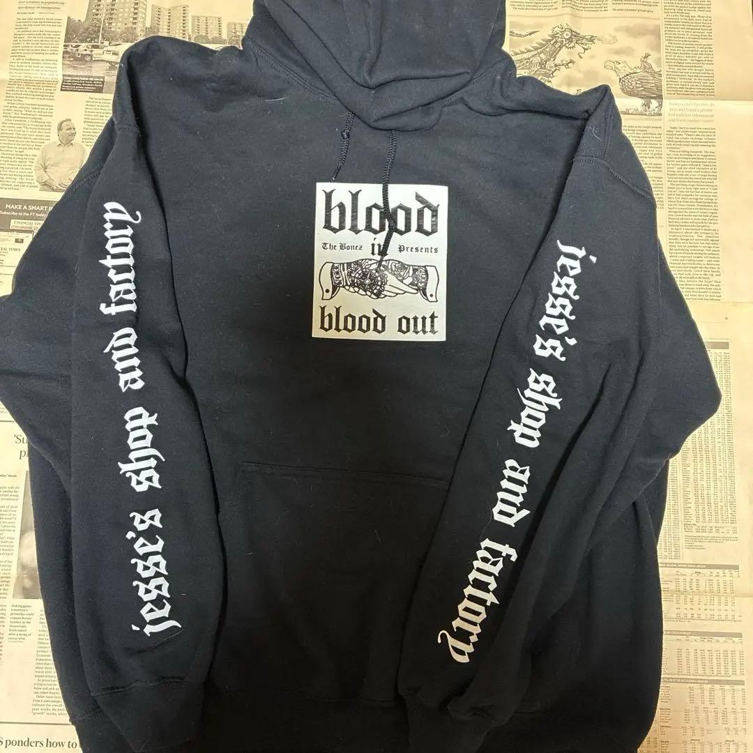 THE BONEZ blood in blood out パーカー XLサイズ - メルカリ