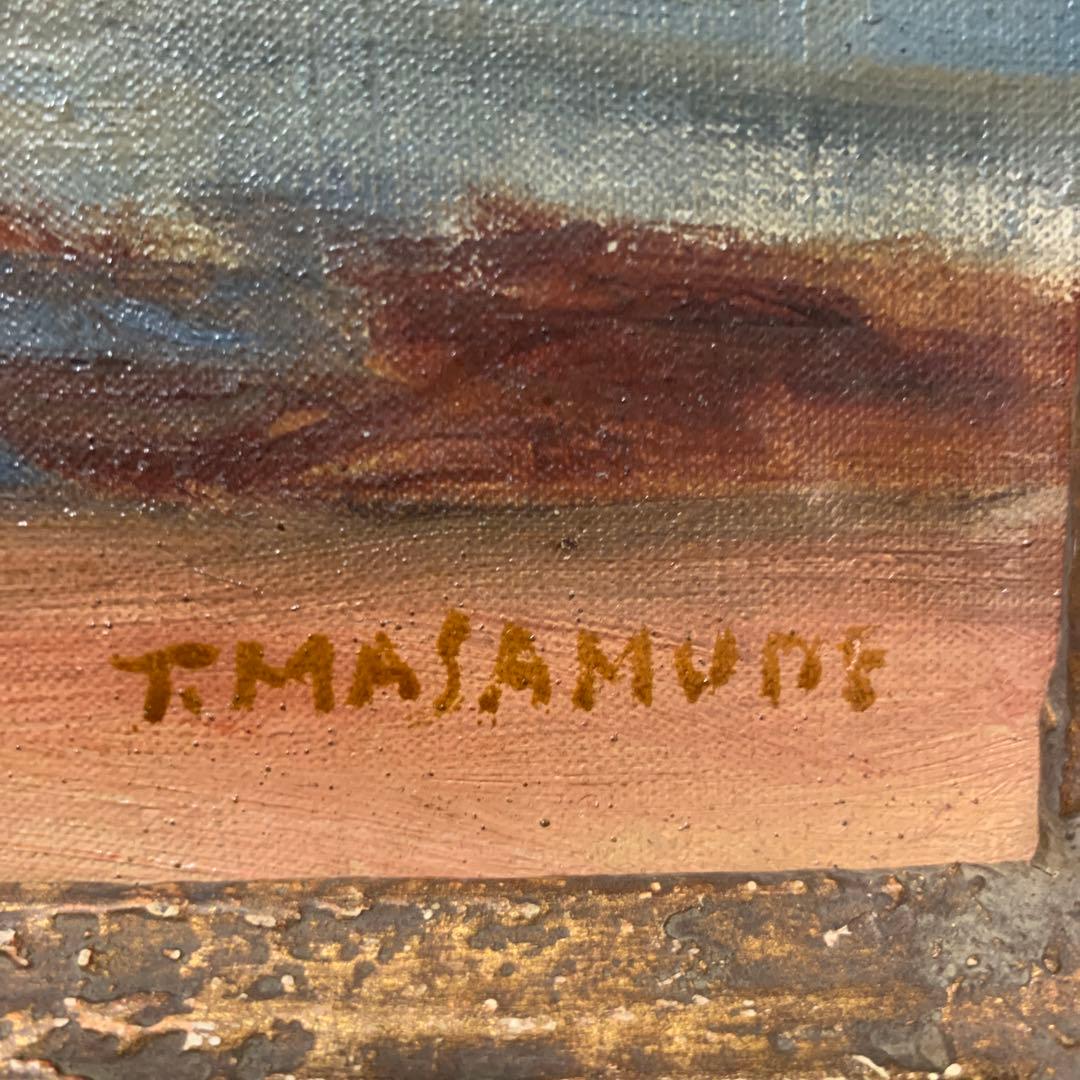 正宗得三郎 「風景」 油彩画　8号