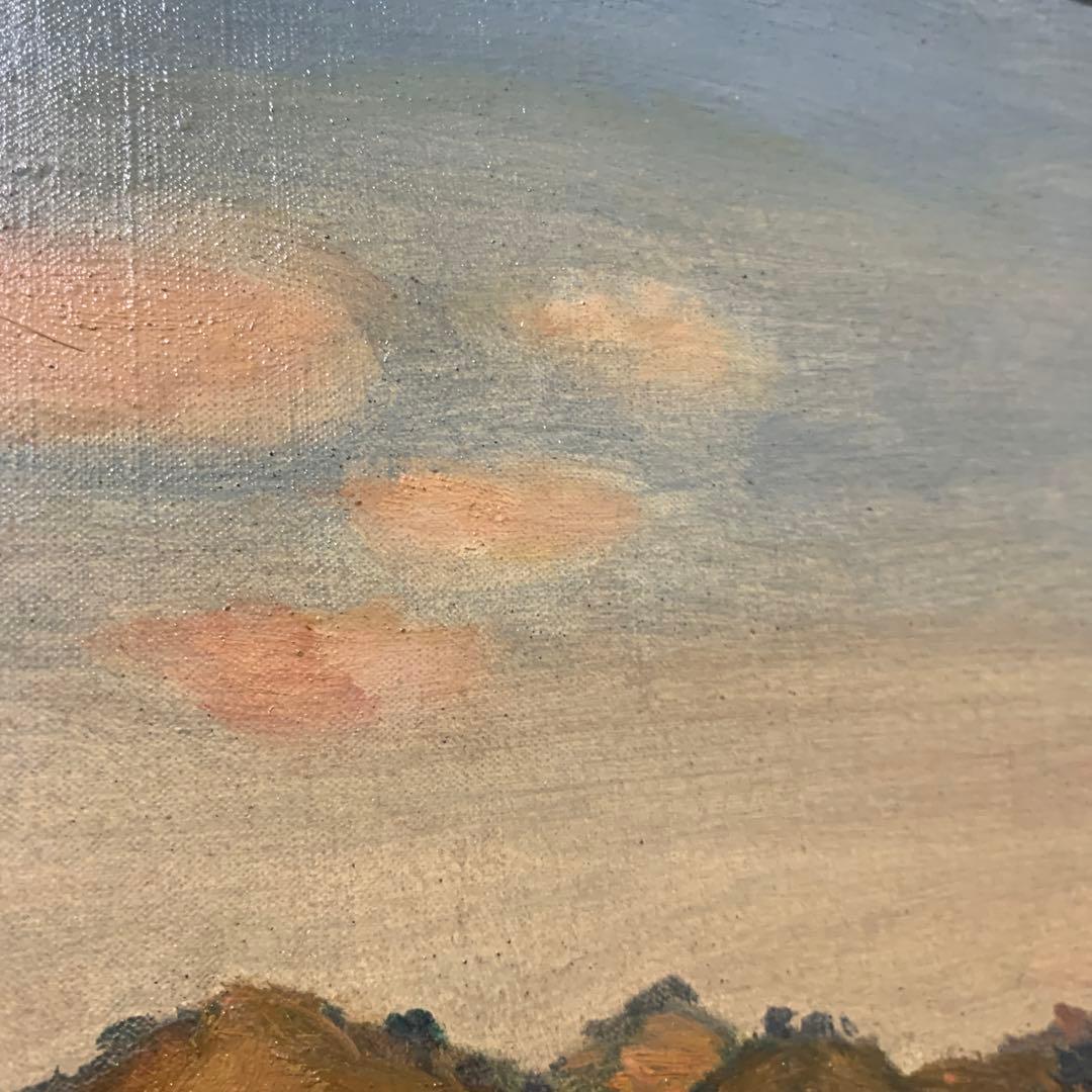 正宗得三郎 「風景」 油彩画　8号