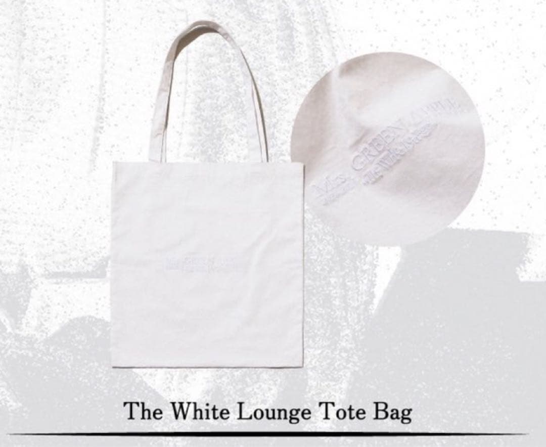 ミセスグリーンアップル ホワイトラウンジ トートバッグ - メルカリ