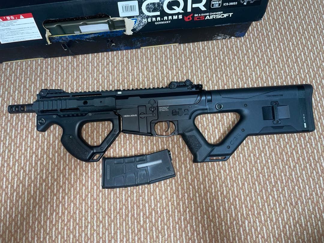 HERA ARMS “CQR” 電子トリガー搭載 防火袋、充電器おまけ