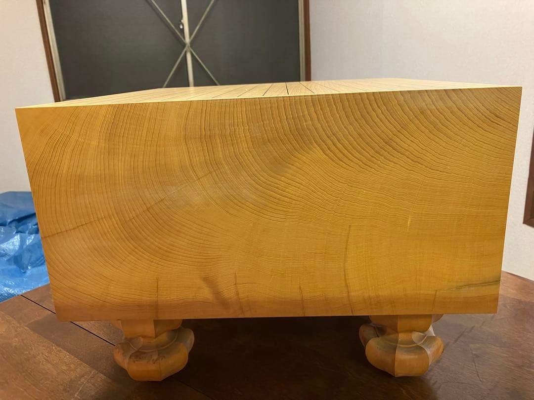 囲碁盤　脚付　本榧　天柾