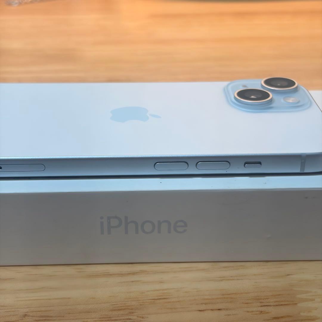 【超美品】《10%オフ》iPhone15本体128G blue バッテリー87%