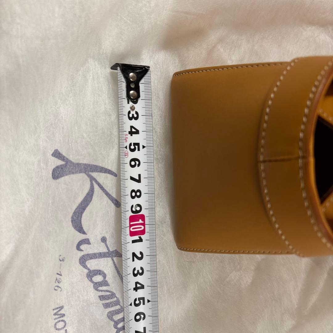 オレンジ レザートートバッグ 中型