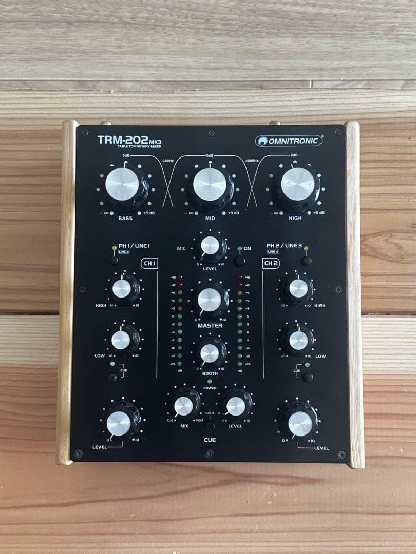 未使用！Omnitronic TRM-202 MK3 2chロータリーミキサー