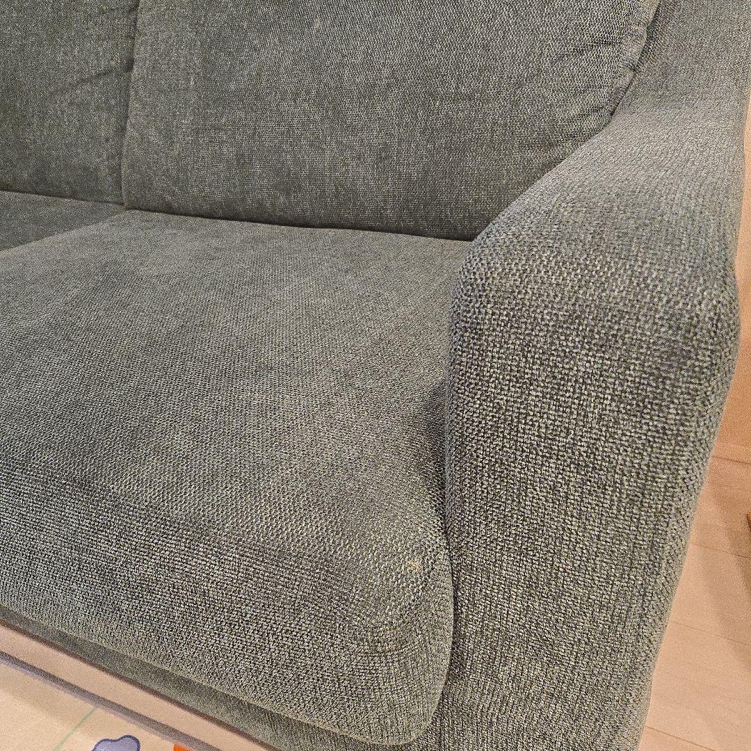 【送料込み】3/22までsale 美品noce ダークグリーンソファ オットマン