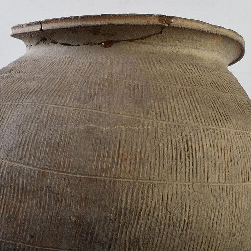 時代古陶磁　珠洲焼　古珠洲須恵器　線文壷　V　R9475H