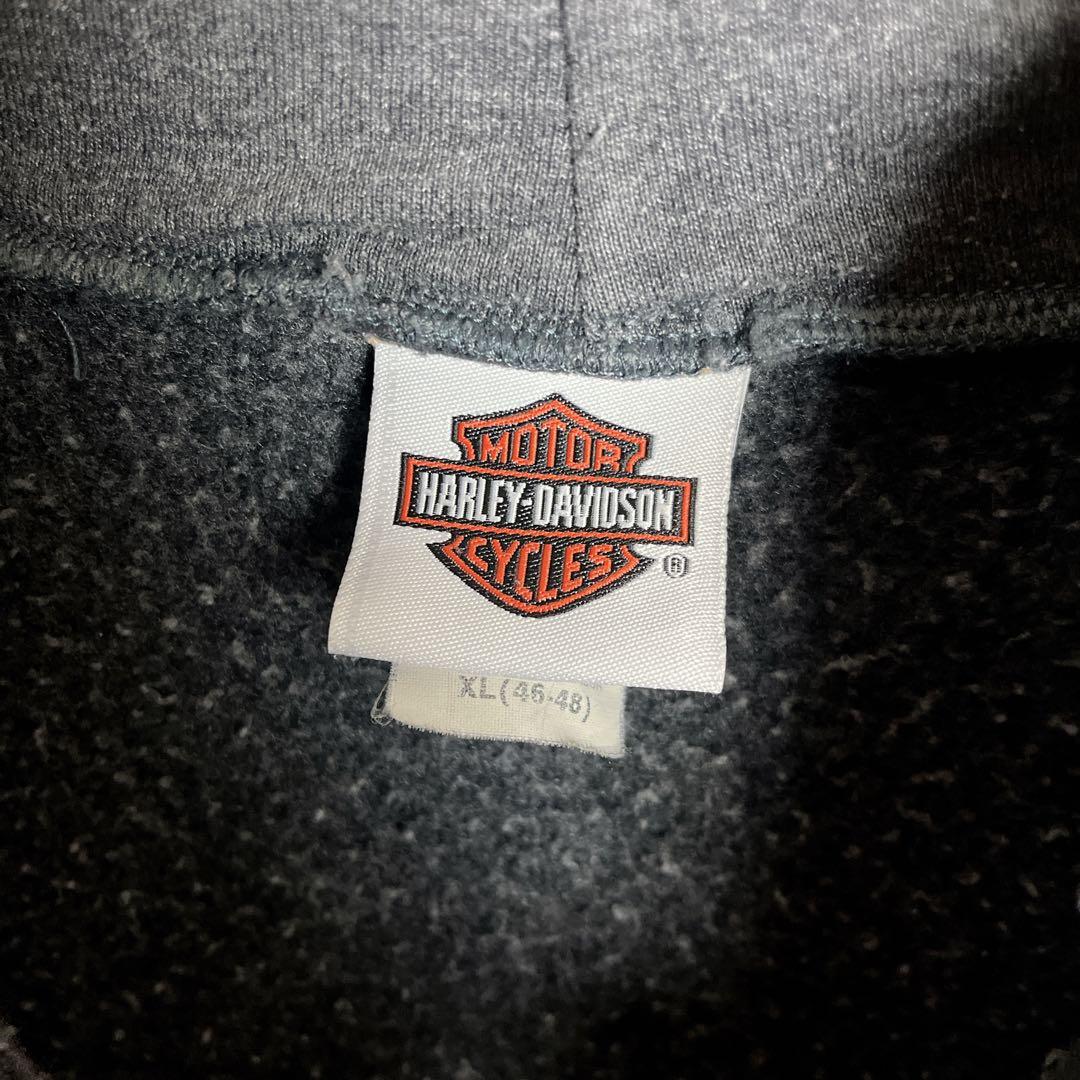 ハーレーダビッドソン◎フルジップ XL スペード柄 パーカー D284