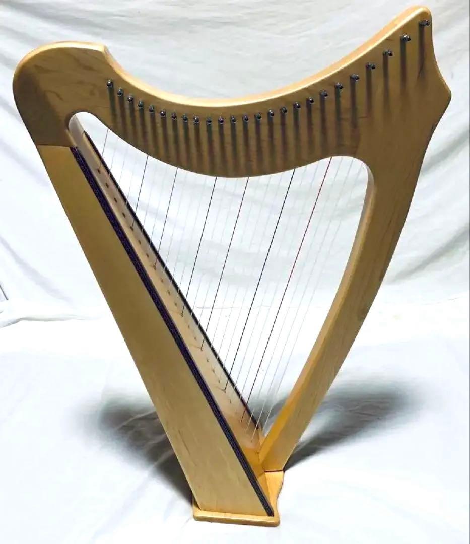 AOYAMA 25S 青山ハープ 25弦 コンパクト ノンペダル 軽量 ケース付