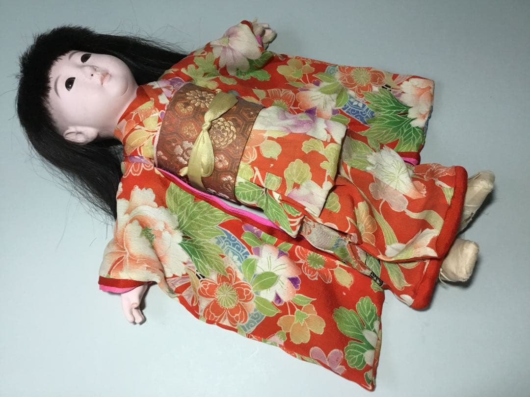 市松人形◇昭和初期 女の子◇人毛 日本人形 アンティーク 大正ロマン