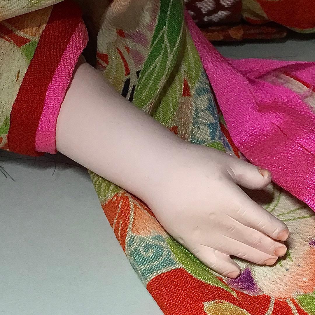 市松人形◇昭和初期 女の子◇人毛 日本人形 アンティーク 大正ロマン