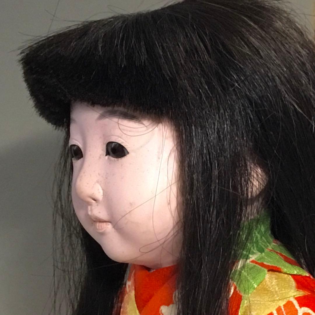市松人形◇昭和初期 女の子◇人毛 日本人形 アンティーク 大正ロマン