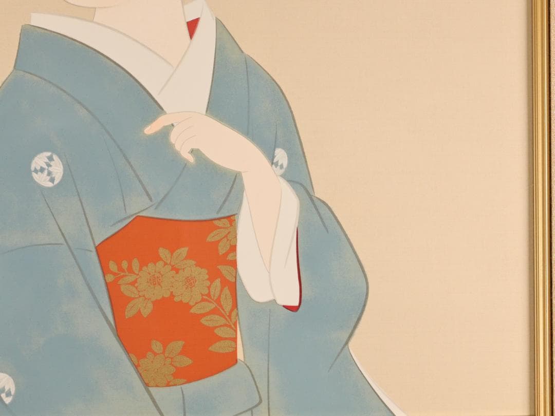 上村松園「新秋」シルクスクリーン :: 絵画買取・販売 - シバヤマ 【真