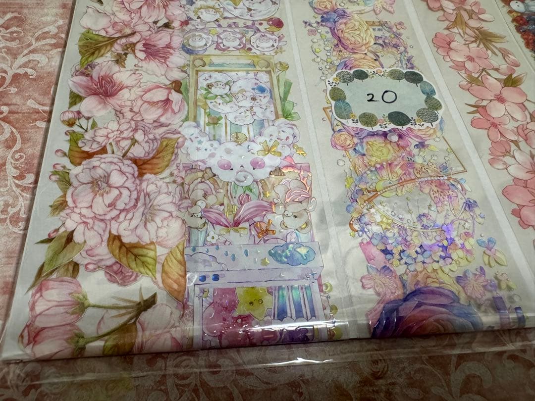 海外 PETテープ マスキングテープ 切り売りセット20 文房具・事務用品