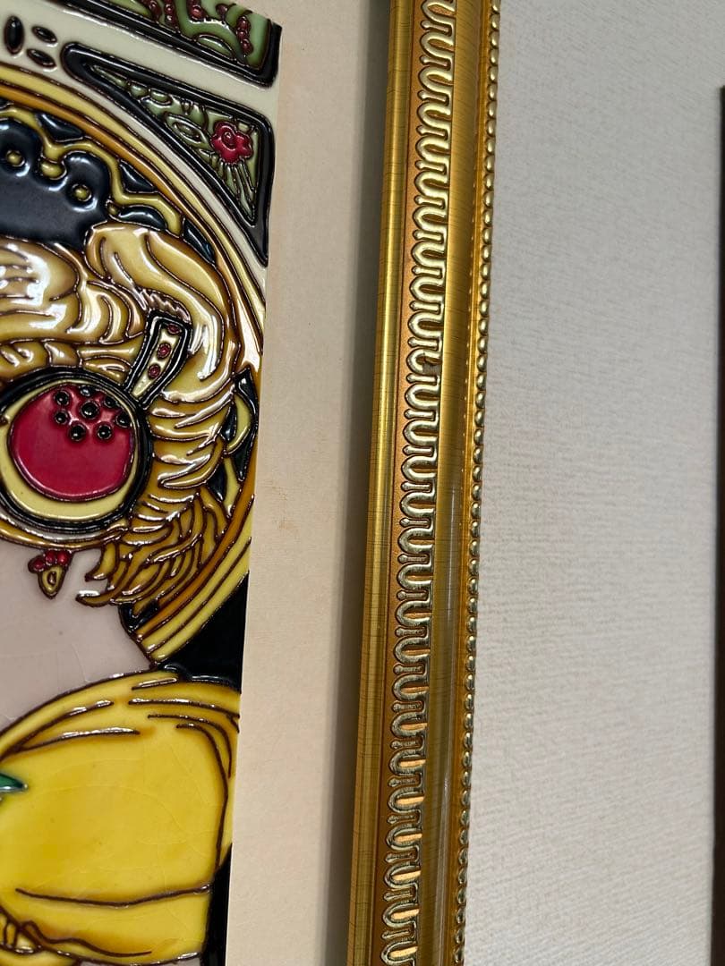 陶額 貴婦人 絵 金運アップ