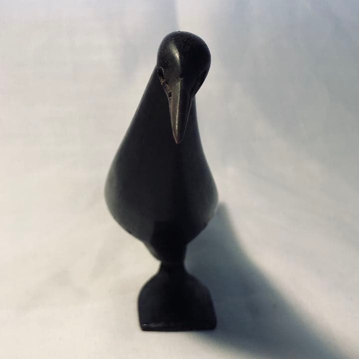 激レア19世期フランスアンティーク手彫牛角鳥のオブジェ