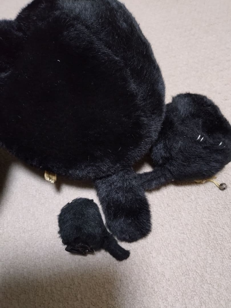 ぬいぐるみ　黒猫　ネコ　昭和レトロ　セット