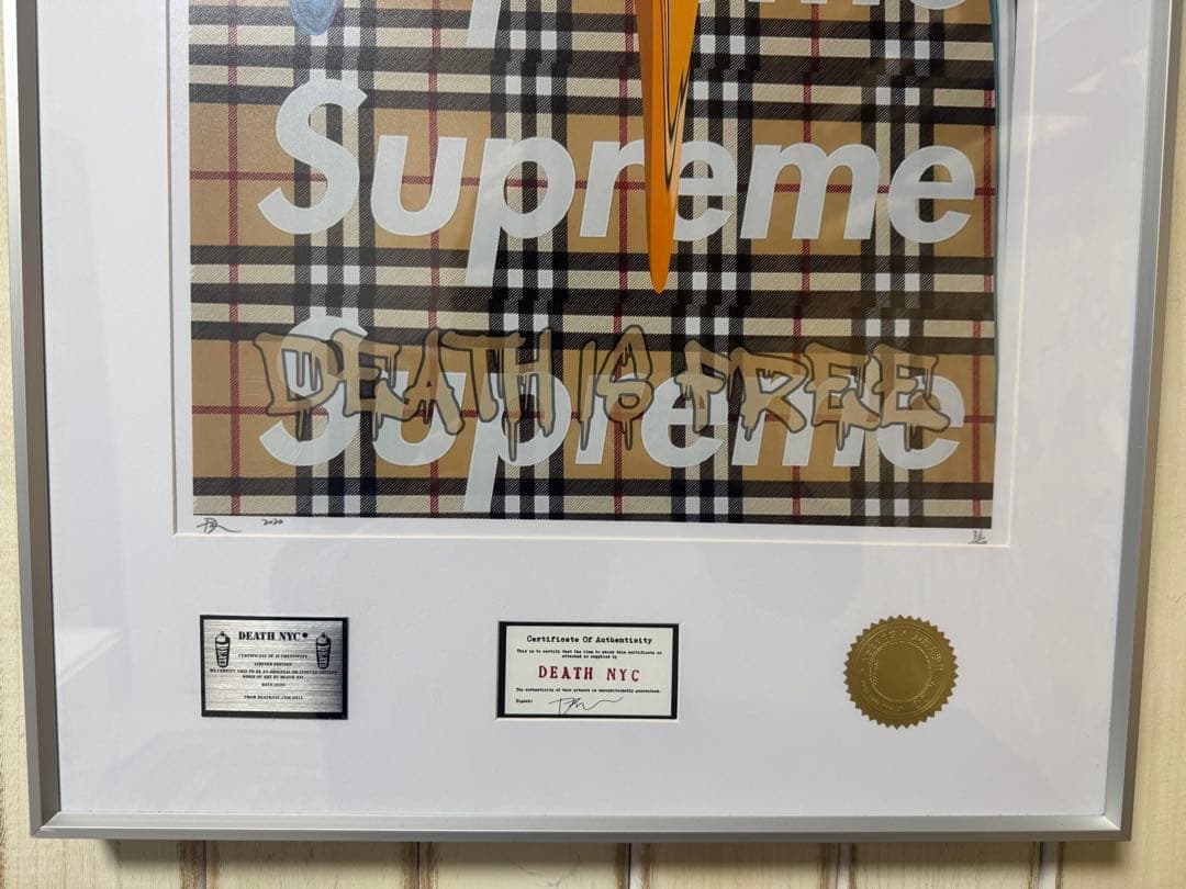 特別ホビー・楽器・アート - DEATH NYC 額付き 世界限定100枚 ポス