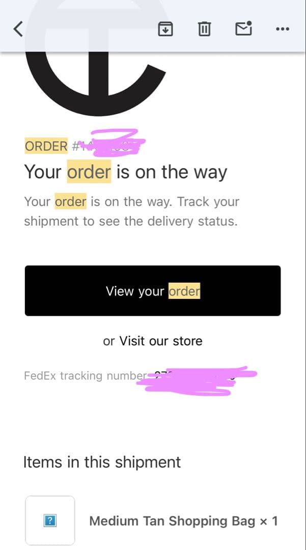 テルファー telfar ミディアム ショッピングバッグ タン