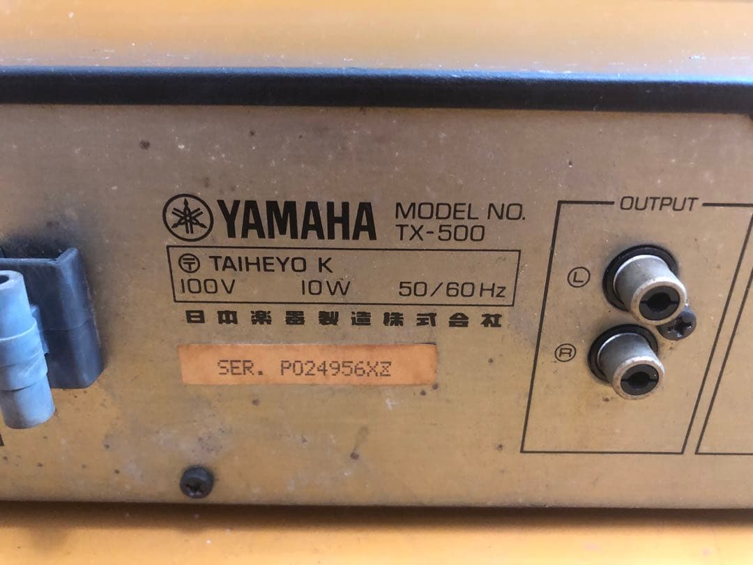 YAMAHA TX-500 AM/FMステレオチューナー 通電確認のみ 現状品