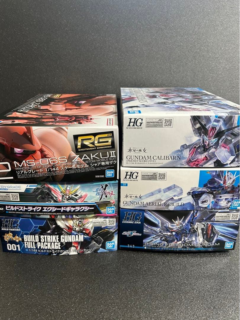ガンプラまとめ売り RG HG 6点セット