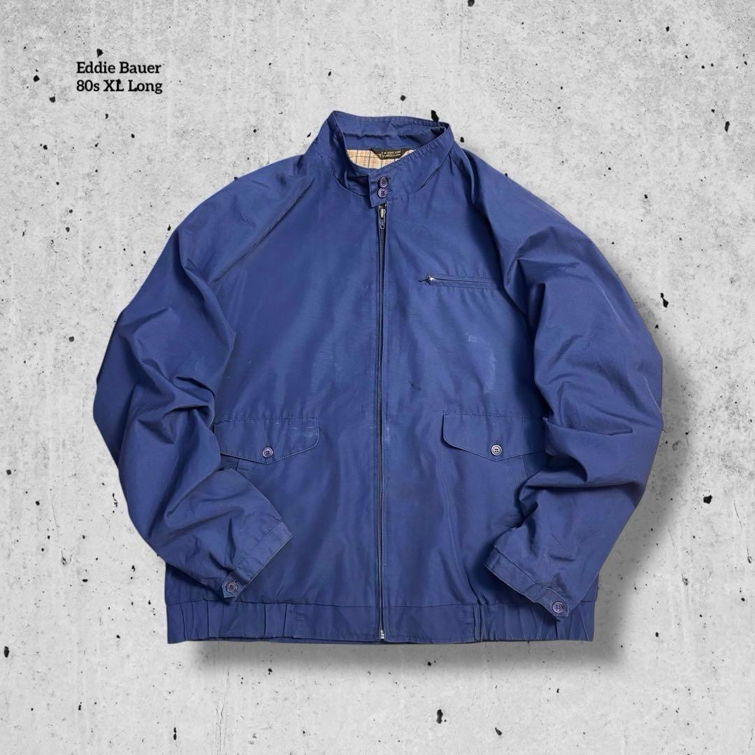 80s古着エディーバウアー スイングトップハリントンジャケットブルゾン