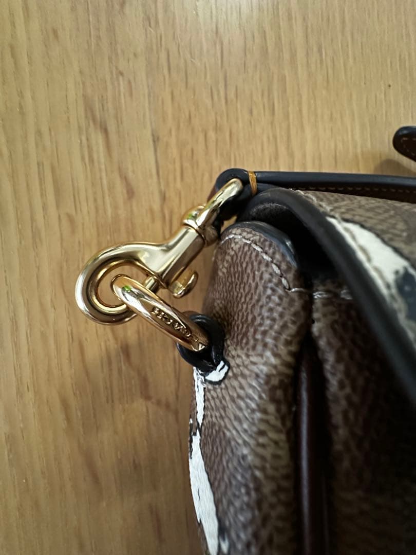 COACH スヌーピー柄 2WAYバッグ　ショルダーバッグ　斜め掛けバッグ