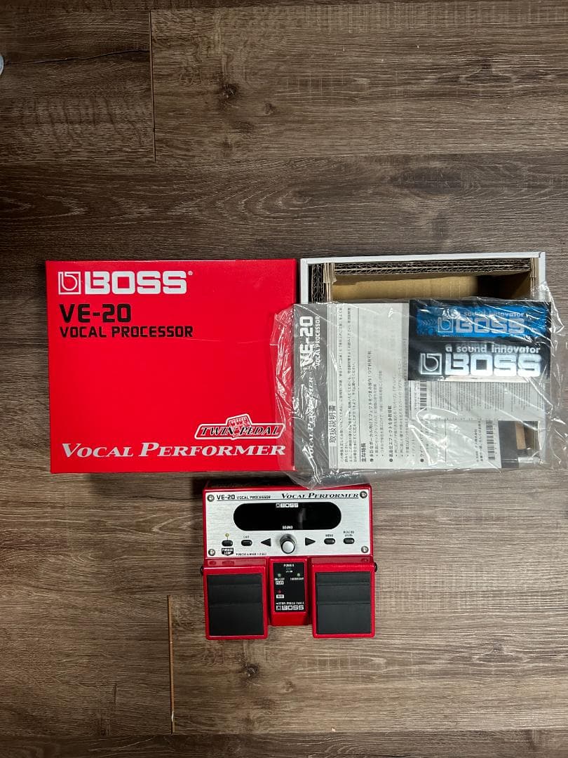 【美品】BOSS VE-20 ボーカルプロセッサー　電源ケーブル・箱付