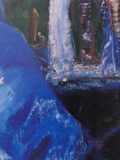 原光子、【春、1991年】、希少な額装用画集より、新品額装付、状態良好