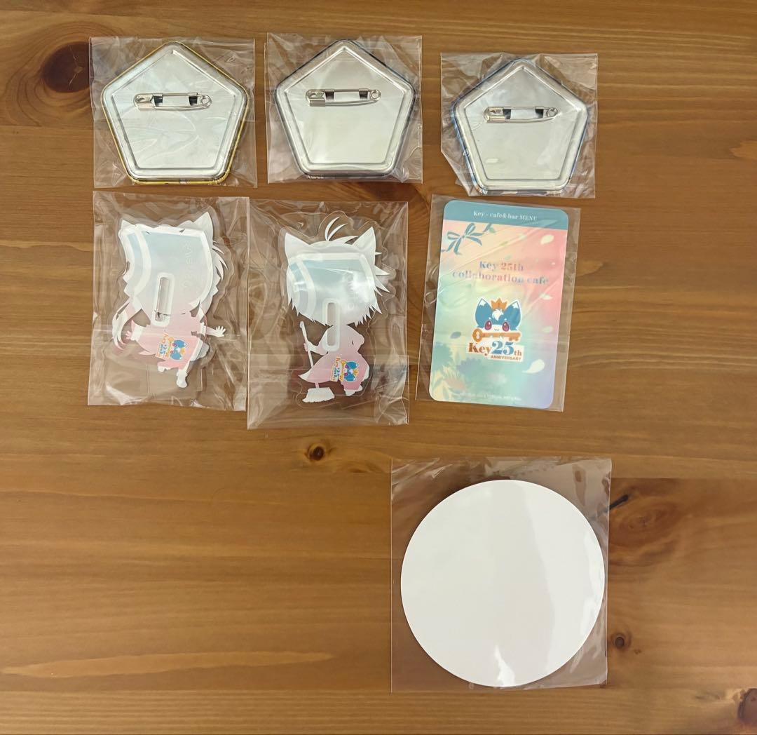 AIR 神尾観鈴 国崎往人 key25thカフェ 7点セット