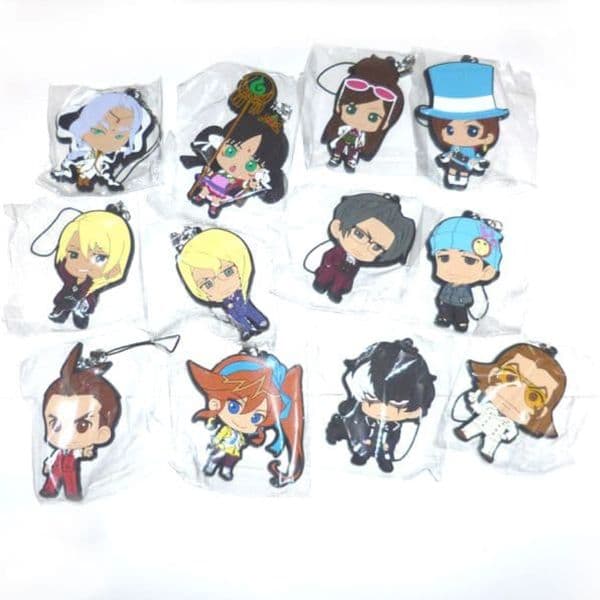 逆転裁判 15周年　ラバーストラップ　コレクション　 全12種コンプリート