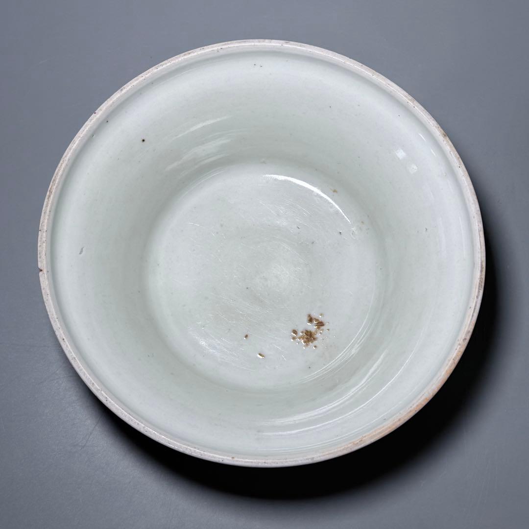 1800年代　江戸期　古伊万里　染錦鶴文様蓋付鉢　大聖寺伊万里　七宝文