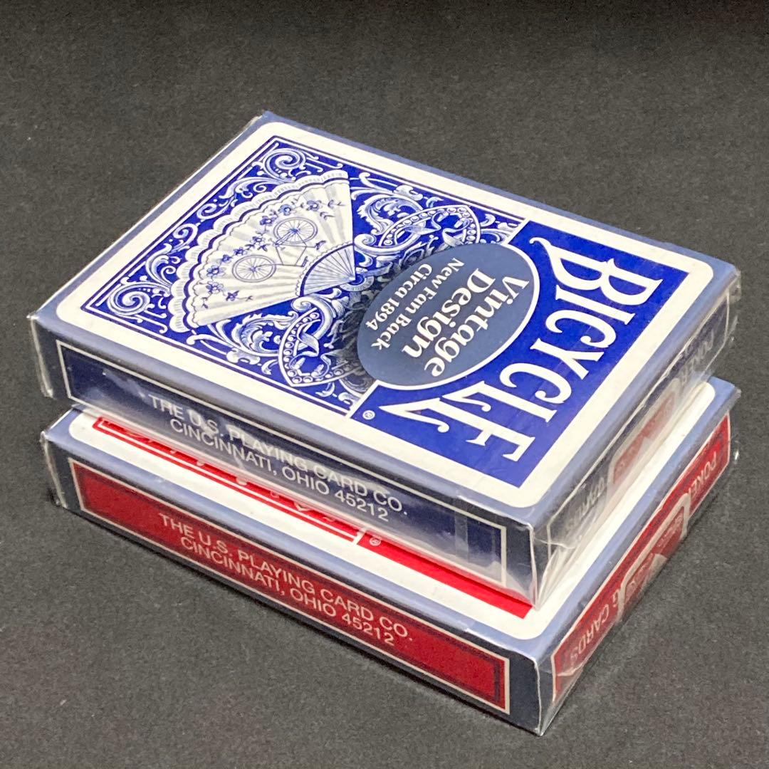 Bicycle Vintage Design New fan back赤青セット - メルカリ