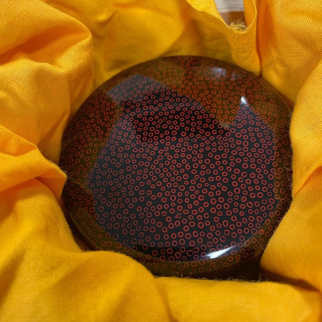 473津軽七々子塗 平棗 藤野興蔵作 茶道具 漆器 漆作家 共箱