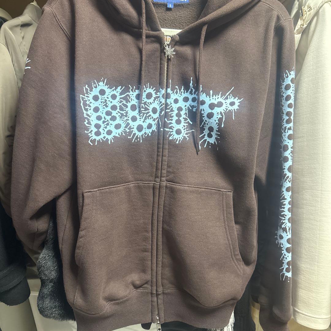 BoTT / ボット BANG LOGO ZIP HOODIE ブラウンパーカー