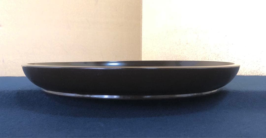 《レ》茶道具 真塗 大円盆 木製漆器 元箱　251125え6